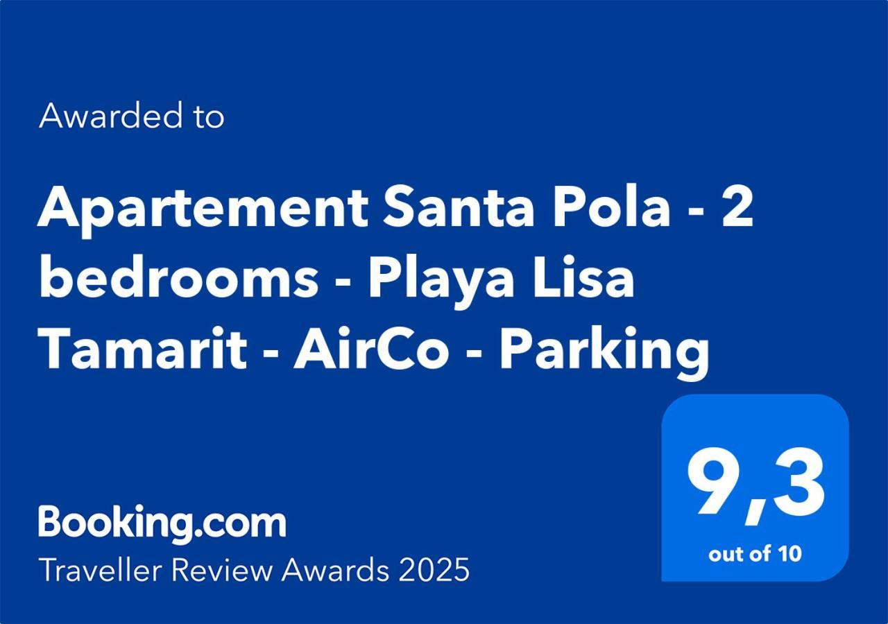 Apartement Santa Pola - 2 Bedrooms - Playa Lisa Tamarit - Airco - Parking Eksteriør bilde
